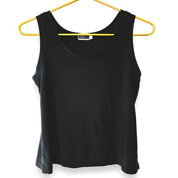 Sympli Tops - Sympli Black Relaxed Everyday Tank